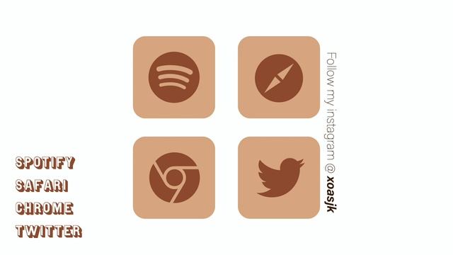FREE AESTHETIC SOFT BROWN iOS 14 APP ICONS & WALLPAPER ♡ XOASJK ART смотреть онлайн