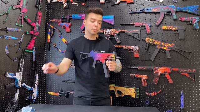 UMP 45 Градиент: деревянный пистолет-пулемет из CS GO от VozWooden