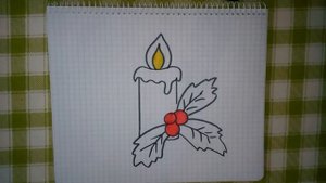 Как нарисовать свечу