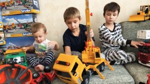 Автокран Bruder MAN 02-754 1:16. Обзор на игрушки • Дёмка ТВ