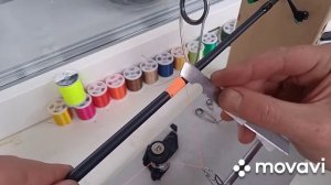 Замена лака и обмотки на спиннинге.