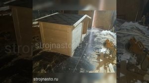 Будка собачья с тамбуром зимняя - будка для собаки под ключ - Doghouse with your own hands
