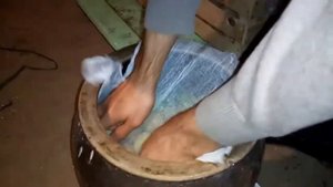 Квашеные зеленые помидоры в бочке. Мастер-класс.