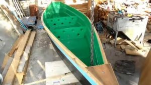 Лодка плоскодонка Boat punt
