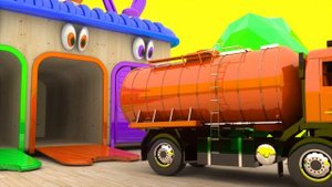 Colors for Children to Learn with Toy Street Vehicles / | Rainbow Cars #1