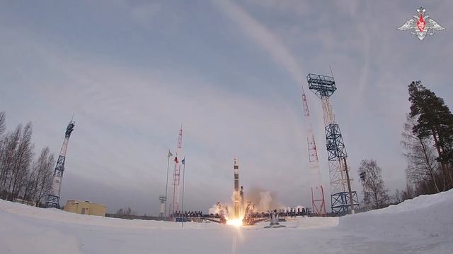 Пуск ракеты-носителя «Союз-2.1в» с космодрома Плесецк