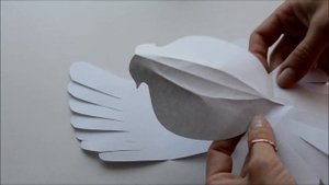 Голубь из бумаги своими руками
