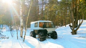 В лес мерить сугробы на бывшую позицию С-75