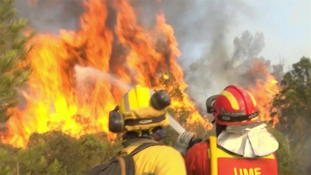 На севере Испании серьезно осложнилась обстановка с лесными пожарами