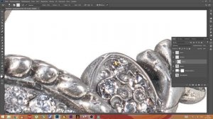 Ретушь кольца с комментариями. Серебро. Ювелирная ретушь. Jewelry retouching