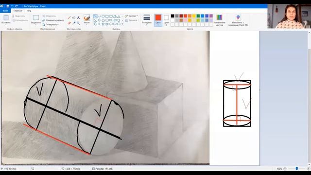 Разбор рисунка (композиция, построение) смотреть онлайн