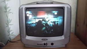 Старый телевизор Витязь Mobilvision в работе.