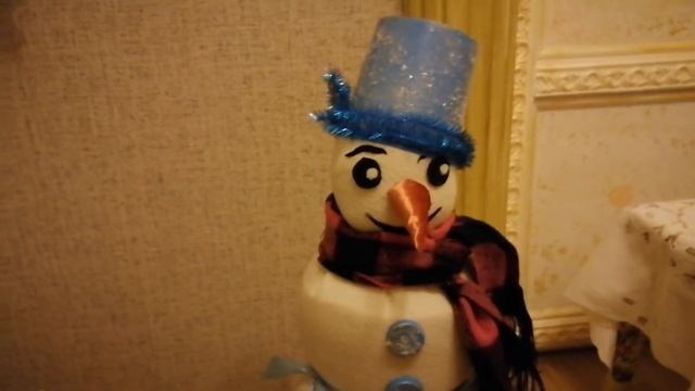 #СНЕГОВИК своими руками из мусора#Легко и просто. смотреть онлайн