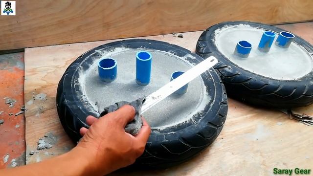 Awesome Homemade How To Make Barbell By Tires & Concrete Try By Your Self смотреть онлайн