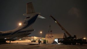 Погрузка и транспортировка турбины самолетом ил-76, режиссерская версия