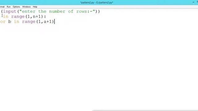 Number Pattern-1 | How to print number pattern in Python