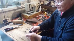 Пайка игольной пластины Чайки окончание