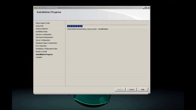 Установка базы данных (Microsoft SQL Server) смотреть онлайн