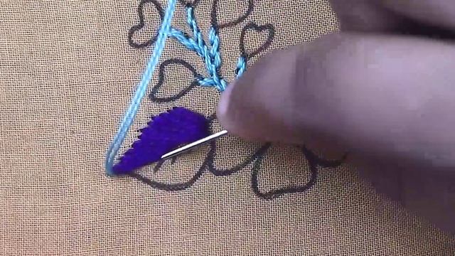 Decorative colorful new modern flower embroidery design best for cushion cover and bed sheet design