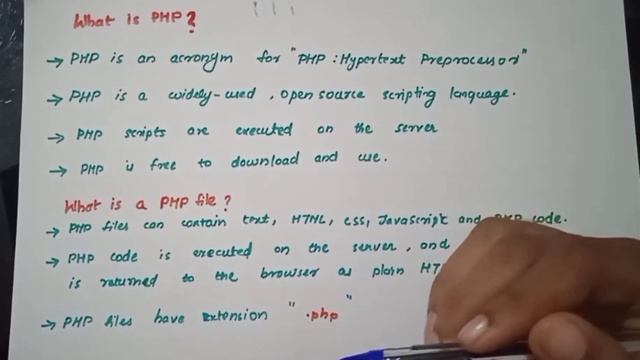 Server Side Scripting -PHP|What is PHP.