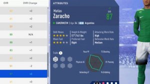 FIFA 19 | Matías Zaracho | Growth Test