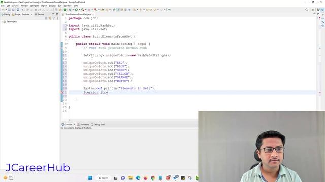 Write Code to print elements from a Set | Java Interview Question смотреть онлайн