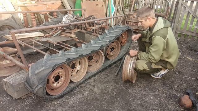 Гусеничный вездеход своими руками. #самоделки #своимируками