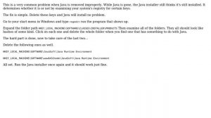 Cannot install Java 7 update 9 32-bit on Win 7 64 (2 Solutions!!)