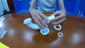 Сборка сифона для душевого поддона без перелива А-4258.