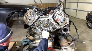 TIMING CHAIN REPLACEMENT AUDI A8 D4 ENGINE 4.2 CDRA (part2)