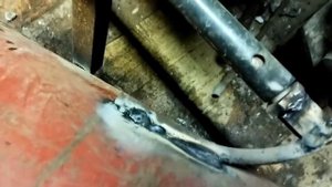 Лопата из газового баллона, для МОТОБЛОКА, передняя не регулируемая