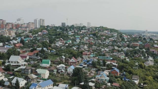 Уфа с высоты птичьего полёта. Ufa from a bird's eye view смотреть онлайн