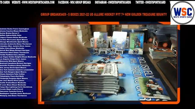 Group Break#3459 - 5 BOXES 2021-22 UD ALLURE HOCKEY PYT 7+ NEW GOLDEN TREASURE BOUNTY AT $100 смотреть онлайн
