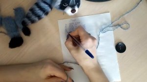 Енот крючком часть 4 Тело и хвостик.