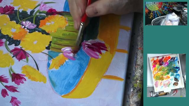Professional Artists Secrets about Painting Flowers with Acrylics Keeping It Simple but Spectacular