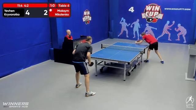 23:00 Криворотько Евгений 3-0 Николенко Максим стол 4 ЮГ-5 05.08.22 смотреть онлайн