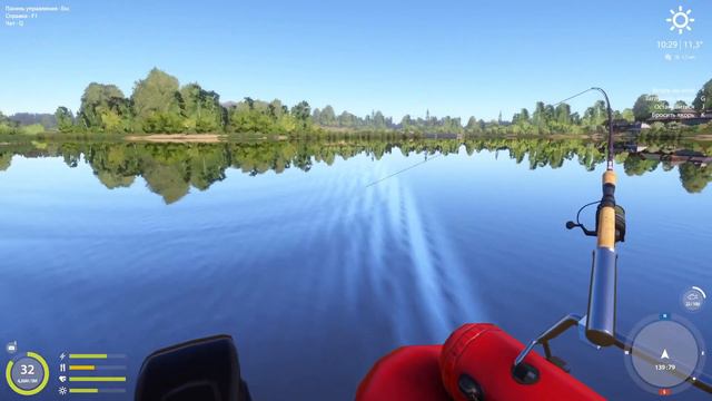 Русская рыбалка 4(рр4/rf4) - река Волхов. Жерех. смотреть онлайн