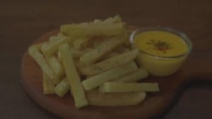 Картофель фри и сырный соус . Как приготовить хрустящий картофель фри