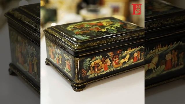 Шкатулка Палех "Зима" (Белова) смотреть онлайн