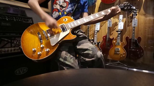 Gibson Les Paul Standard 1960 honey lemon burst electric guitar смотреть онлайн