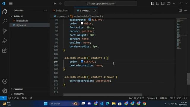 Design a Perfect Sign in Page as Facebook | HTML & CSS Responsive Web