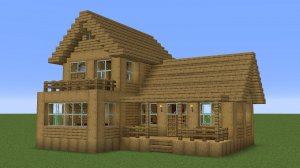 Майнкрафт - Как построить небольшой дубовый дом. Minecraft