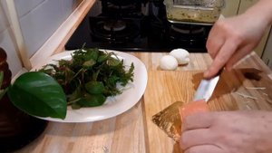 ?Салат ресторанная подача?Красная рыба шпинат руккола мангольд?импровизируйте Кушайте вкусно дома?