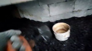 Шахтный котел. Чистка горизонтального дымохода / cleaning the chimney