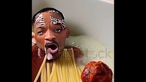 Will Smith eating Spaghetti and Meatballs