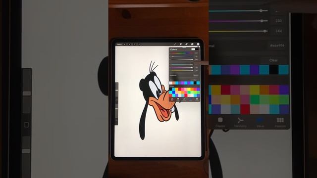 Tracing Cartoons using iPad Pro and Procreate