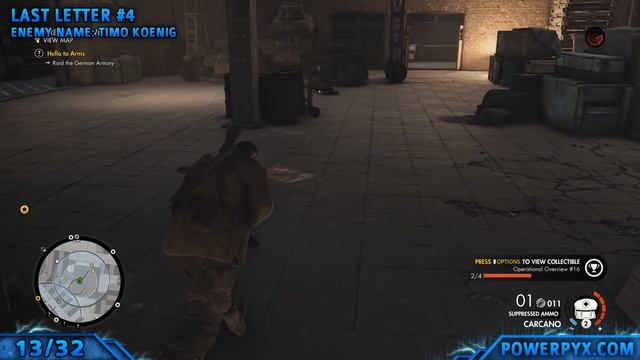 Sniper Elite 4 - Mission 4 All Collectible Locations (Deadeye Targets, Letters, Reports, Documents)