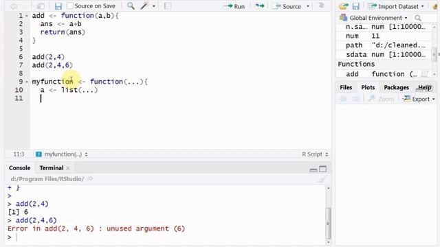 R Programming Function with Unknown or Variable Arguments смотреть онлайн