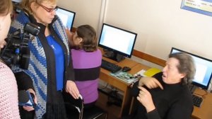 №52. О глухих. Открытие компьютерного урока для глухих пожилых пенсионеров в Симферополе.