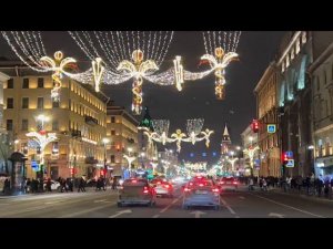 Санкт-Петербург накануне Нового Года - Невский проспект, зимний стрит стайл, магазины Vlog